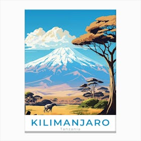Tanzania Kilimanjaro Travel Canvas Print