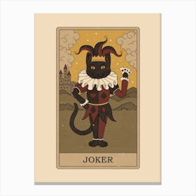 Joker   Cats Tarot Canvas Print