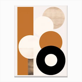 Mid Century Zen Zephyr In Beige Canvas Print