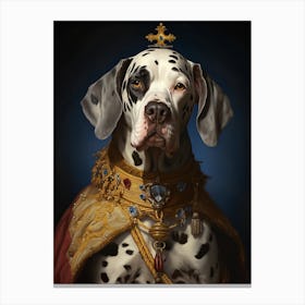 Dalmatian King Canvas Print