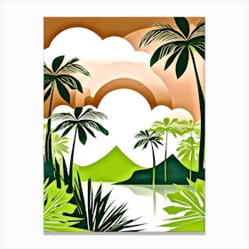 Tropical Landscape 1 Canvas Print