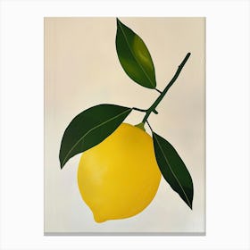 Lemon Branch Canvas Print