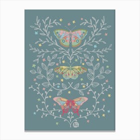 Graceful Flutter [dark green] Canvas Print