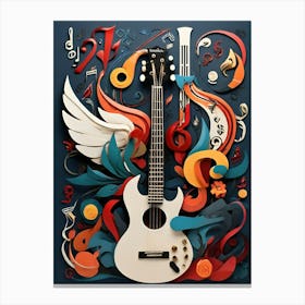 Guitar Art Canvas Print