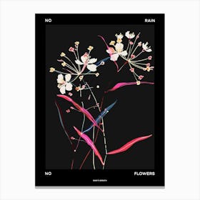 No Rain No Flowers Poster Babys Breath 3 Canvas Print