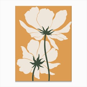 White Flowers 4 Canvas Print