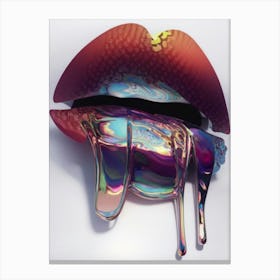 Lovely Dreamy Lips Canvas Print