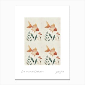 Cute Animals Collection Goldfish 1 Canvas Print