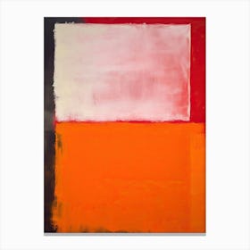 Orange Tones Abstract Rothko Quote 1 Canvas Print