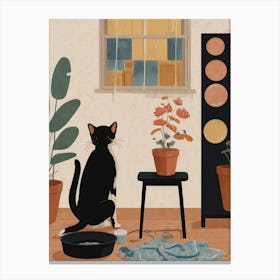 Cat In The Room Canvas Print