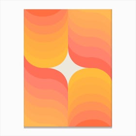 Peach Sparkle Canvas Print