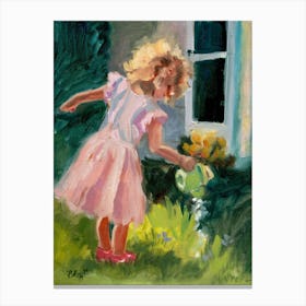 The Little Gardener Canvas Print