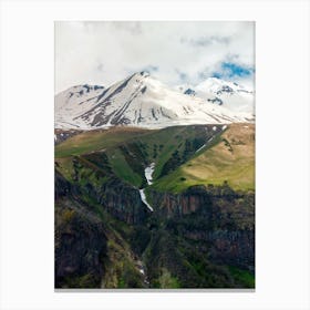 Snow Capped Mountains Canvas Print