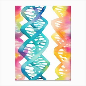 Watercolour Dna 1 Canvas Print