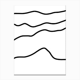 Wavy Lines 24 Canvas Print