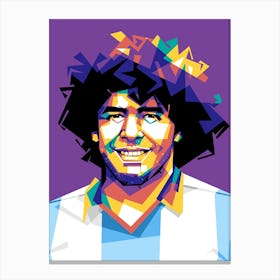 Diego Maradona Wpap Canvas Print