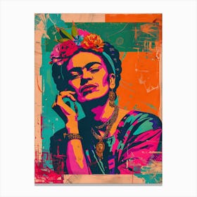 Frida Kahlo Vintage Poster 2 Canvas Print