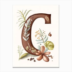 C  Chocolate, Letter, Alphabet Quentin Blake Illustration 1 Canvas Print