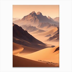 Mountainous Desert Landscape 1 Canvas Print