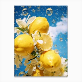 lemons surrealism 3 Canvas Print