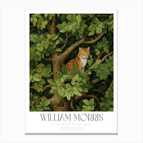 William Morris Cat Canvas Print