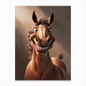 Funny Horse Canvas Print