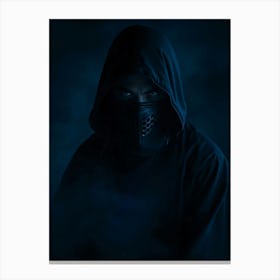 Dark Assasin - Diverse Art Illustration 8 Canvas Print