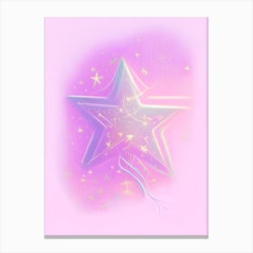 Star Gouache Space Canvas Print