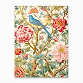 Chinese Floral Wallpaper Canvas Print