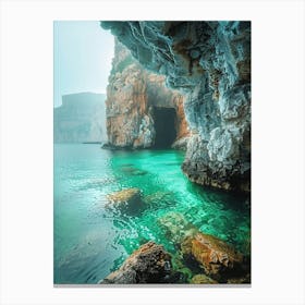 Cave In The Sea Canvas Print