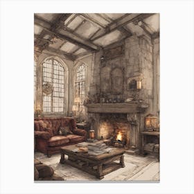 Harry Potter Living Room 1 Canvas Print