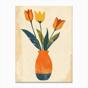 Tulips In A Vase 6 Canvas Print