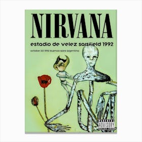 Nirvana Incesticide Vintage Us Promo Poster Canvas Print