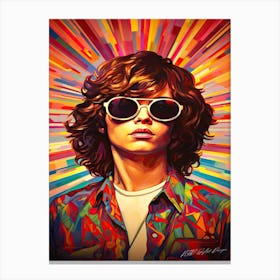 Disco Star - Retro Guy With Glasses Canvas Print