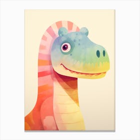 Colourful Dinosaur Edmontosaurus 3 Canvas Print