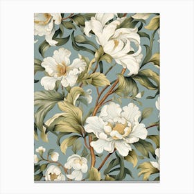 Victorian Floral Wallpaper 7 Canvas Print