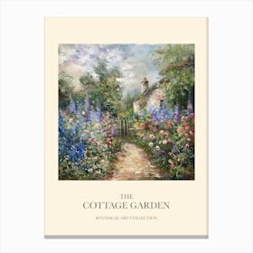 Flower Symphony Cottage Garden Poster 16 Canvas Print