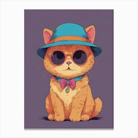 Cat In Hat 7 Canvas Print