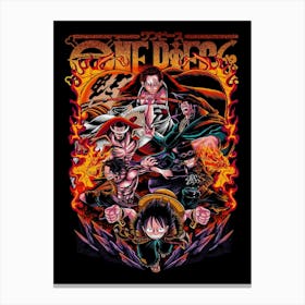 One Piece Anime Poster 6 Canvas Print
