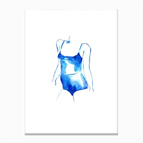 Blue Woman I Canvas Print