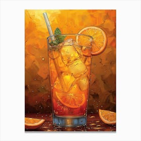 Aperol Spritz Orange 55 Canvas Print