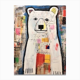 Bear 47 Basquiat style Canvas Print