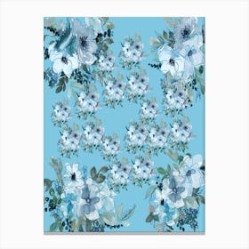 Blue Flowers - Veronica blue flower 1 Canvas Print