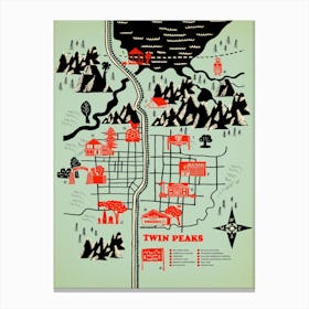 Welcome To Twinpeaks Canvas Print
