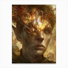 Man With A Glowing Face Canvas Print