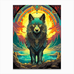 Wolf Stained Church Canvas Print