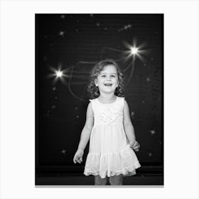 A Young Child Beams With Unbridled Joy The Light Twinkling In Their Eyes As They Occupy The Heart O (1) Canvas Print