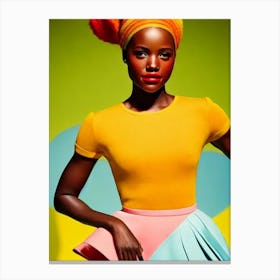 Lupita Nyong'O Colourful Pop Movies Art Movies Canvas Print