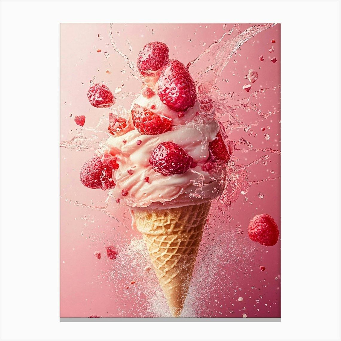 Splashing Ice Cream Toile