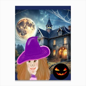 Purple Witch 1 Canvas Print